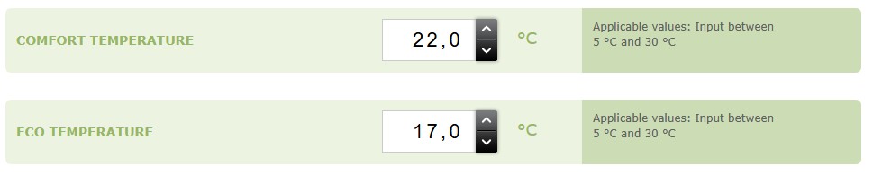 ISG Heating Temperatures